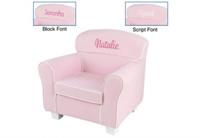 Personalized Pink Laguna Chair with Slip Cover